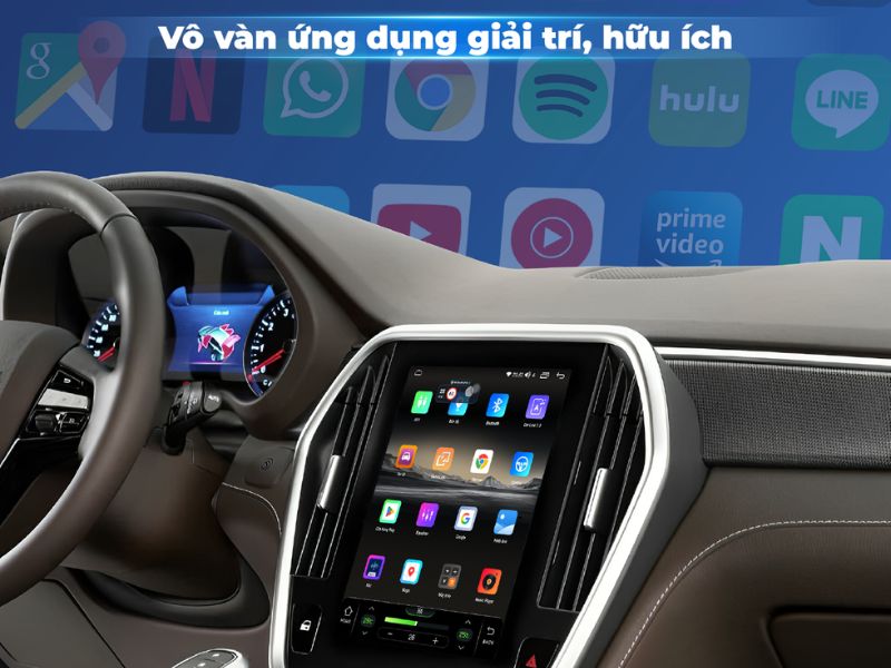 Giải trí đa phương tiện ngay trên xe